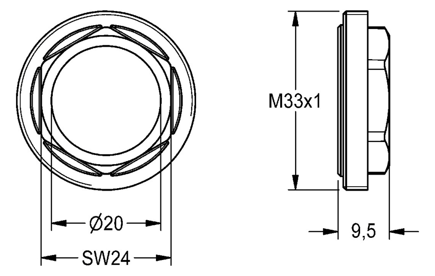 KWC Aquarotter Gewindering M33x1, für Funktionsteil 2000104881