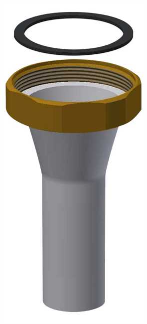 2000104904 KWC Aquarotter Abgangsverschraubung, AQUAREX, für WC-Druckspüler DN20 mit Armaturengruppe I, für Wandeinbau