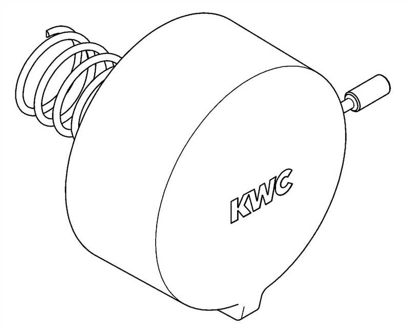 2000105624 KWC Aquarotter Griffdruckkappe zur AQUAMIX-C/-S Standbatterie