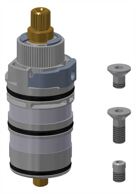 2030003300 KWC Aquarotter Thermoelement, AQUALINE-Therm, für Thermostatarmaturen mit Temperaturwahlgriff mit Steg und SMARTWAVE-Duschpaneele