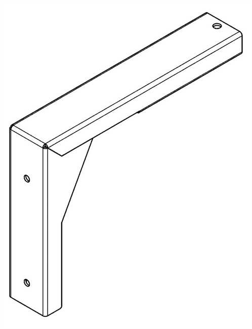 KWC Aquarotter Konsole, PLANOX, Edelstahl, Wandmontage, 45x180x240 mm 2030043812