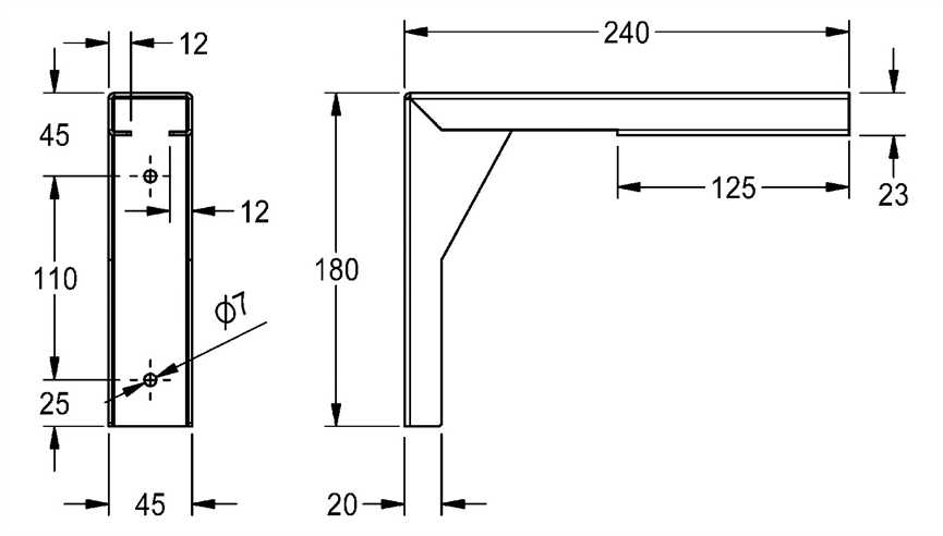 KWC Aquarotter Konsole, PLANOX, Edelstahl, Wandmontage, 45x180x240 mm 2030043812