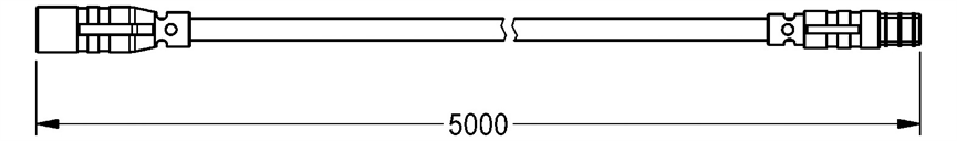 KWC Aquarotter Verlängerungskabel, F5, 2-polig, 5 m 2030043814