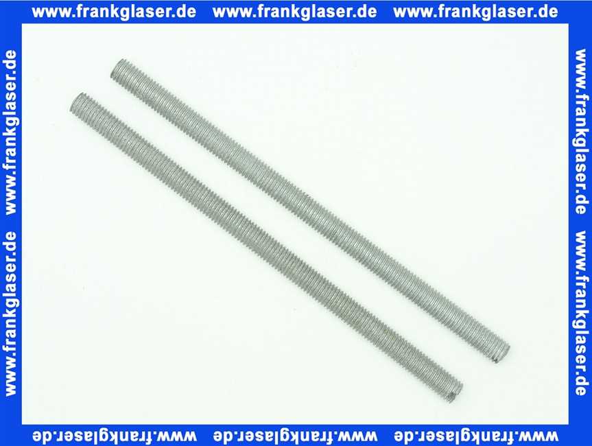 327400 Friatec Gewindestange mit Schlitz M12x230 mm 2 Stück zur Montage Wand WC Körper
