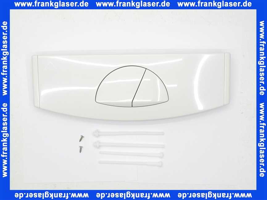 332001 Friatec WC Betätigungsplatte FRIABLOC Modell F 200 2-Menge,Betätigung von oben,weiß-alpin,Glanzf.