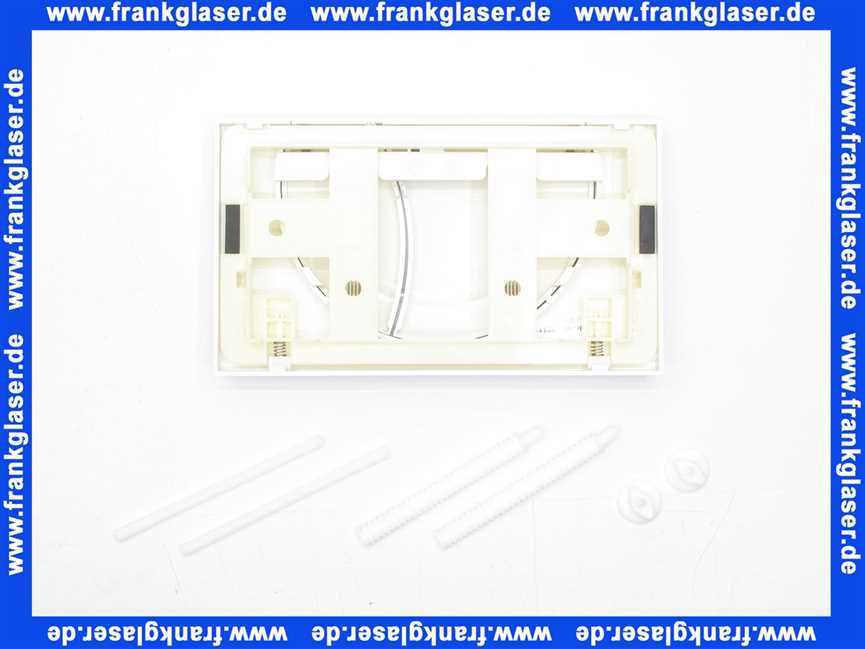332601 Friatec WC Betätigungsplatte FRIAFIX Modell F 302 2-Menge,Betätigung von vorne,weiß-alpin,Glanzf.