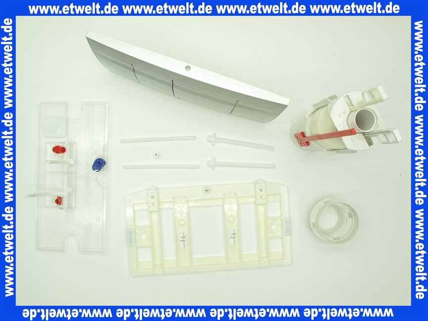 330821 Friatec Umrüstset Umbausatz für FRIABLOC Unterputzspülkasten auf Modell F 102, inklusive Betätigungsplatte mattchrom