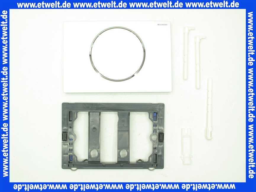 115758KN5 Geberit Betätigungsplatte Sigma10, für Spül-Stopp-Sp. mattchrom/glanzchr/mattchr