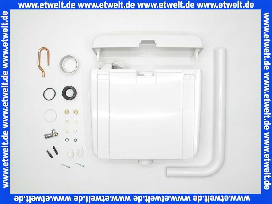 127005 AP Spülkasten Geberit weiß 6-9l halbhochhängend für Druckspüleraustausch