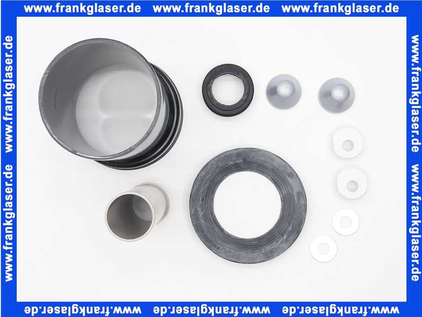 152422461 Geberit Anschlussset für Wand-WC PE d100/45 L:18,5 cm mit Deckkappen