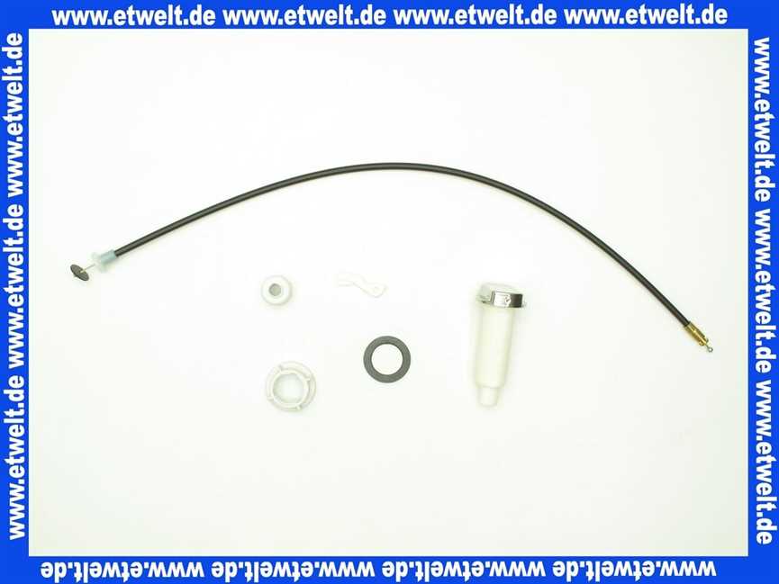 241684001 Geberit Kabelzug m. Drehknopf zu HWB-Anschluss mit integr. Überlauf