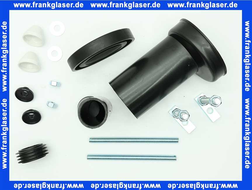 405116001 Geberit Anschlussset für Wand-WC PE d90/45 mit Befestigungsmat. etagiert