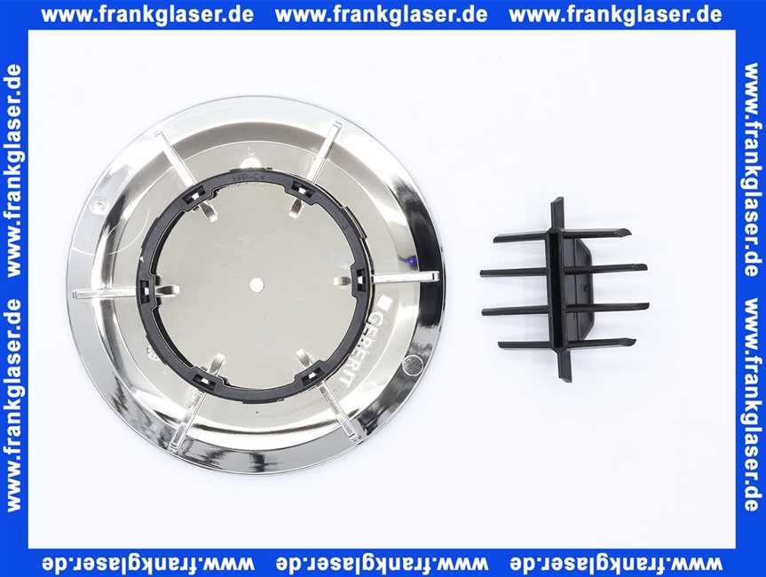 150265211 Geberit Ablaufdeckel d90 zu Geberit Duschwannenablauff glanzverchromt SH30/50