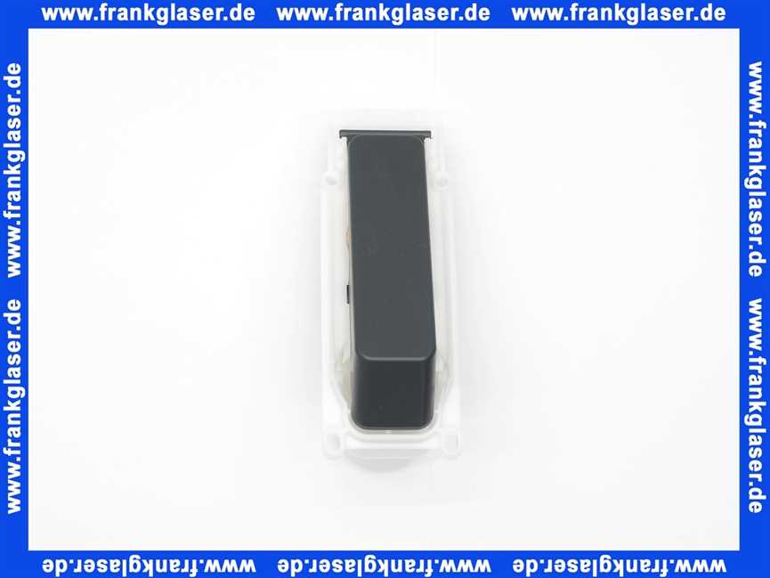 240048001 Geberit Betätigungstaste mit Kolbengehäuse für pneumatische Urinal-Handauslösung Chromstahl