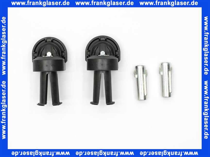 Geberit Befestigungsmaterial Wandbefestigung Set für Geberit Wand-WC EFF3 verdeckt, Bajonettantrieb 243978001