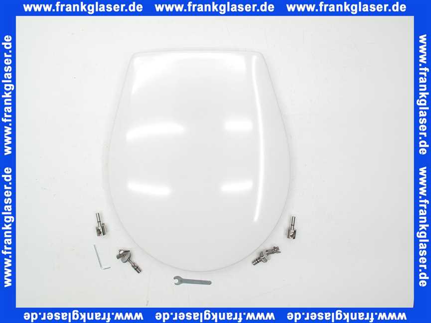 Geberit Renova Comprimo WC-Sitz, weiß Scharniere Edelstahl 571044000