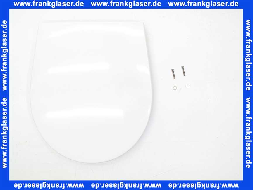 Geberit Visit WC-Sitz, weiß Scharniere Edelstahl 571150000