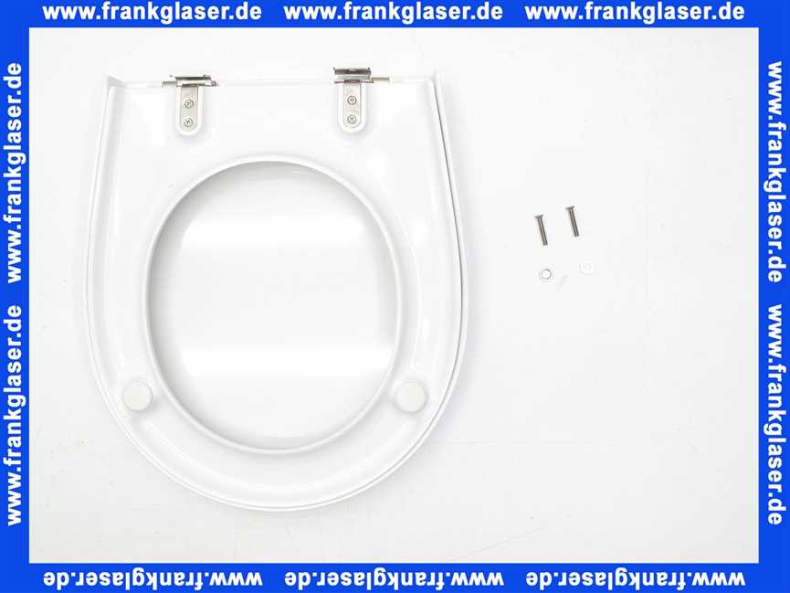 Geberit Visit WC-Sitz, weiß Scharniere Edelstahl 571150000