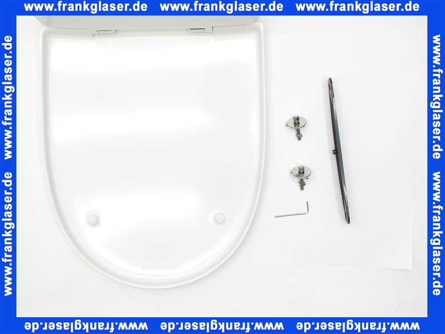 Geberit Vivano WC-Sitz, weiß Scharniere verchromt mit Absenkautomatik 574905000