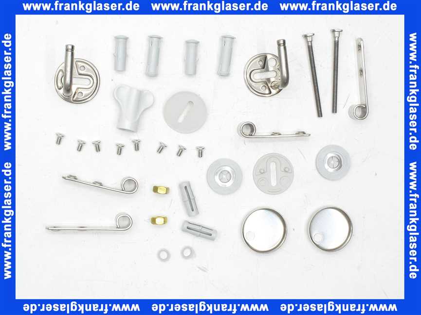 Geberit Set Scharniere für WC-Sitz Romantik, Edelstahl 597003000