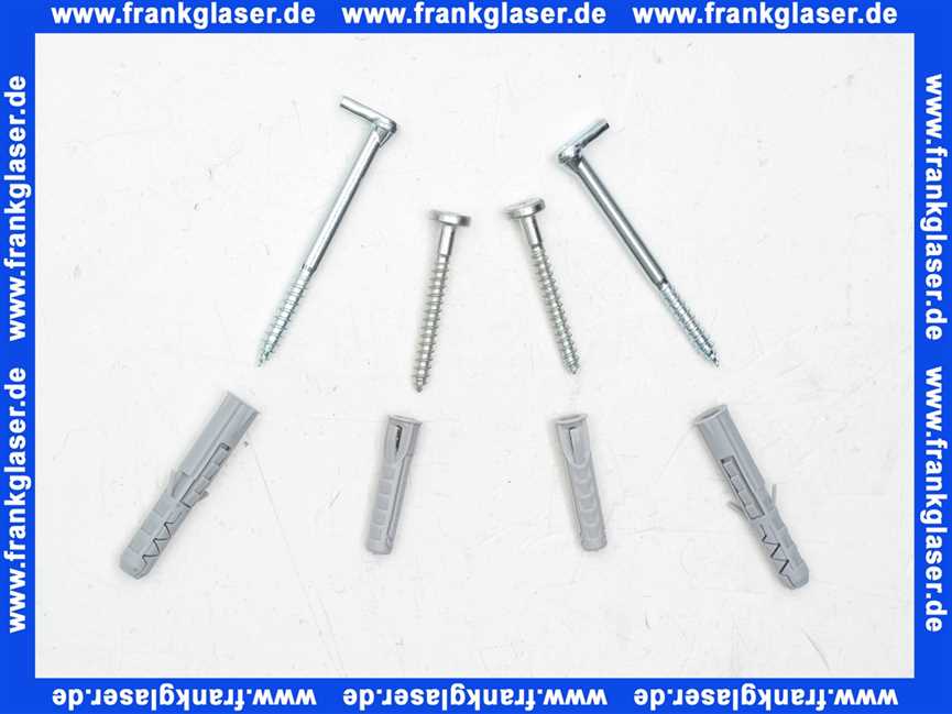 Geberit Set Schraubhaken und Dübel für Seitenschrank und WTU 597417000