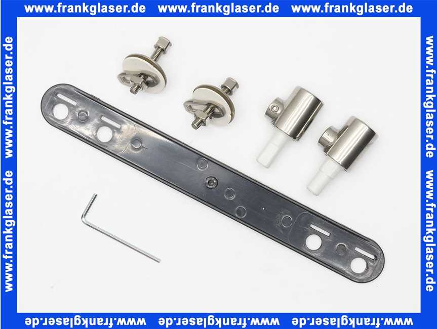 Geberit Set Scharniere für WC-Sitz Joly mit Absenkautomatik, Edelstahl 598114000