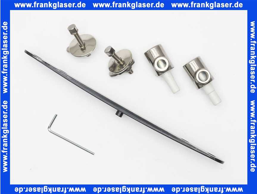 Geberit Set Scharniere für WC-Sitz Joly mit Absenkautomatik, Edelstahl 598114000