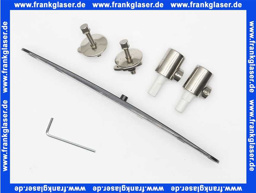 Geberit Set Scharniere für WC-Sitz Joly mit Absenkautomatik, Edelstahl 598114000