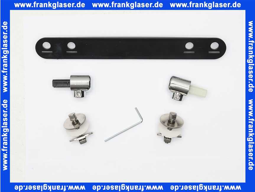 Geberit Set Scharniere für WC-Sitz mit Absenkautomatik 598159000