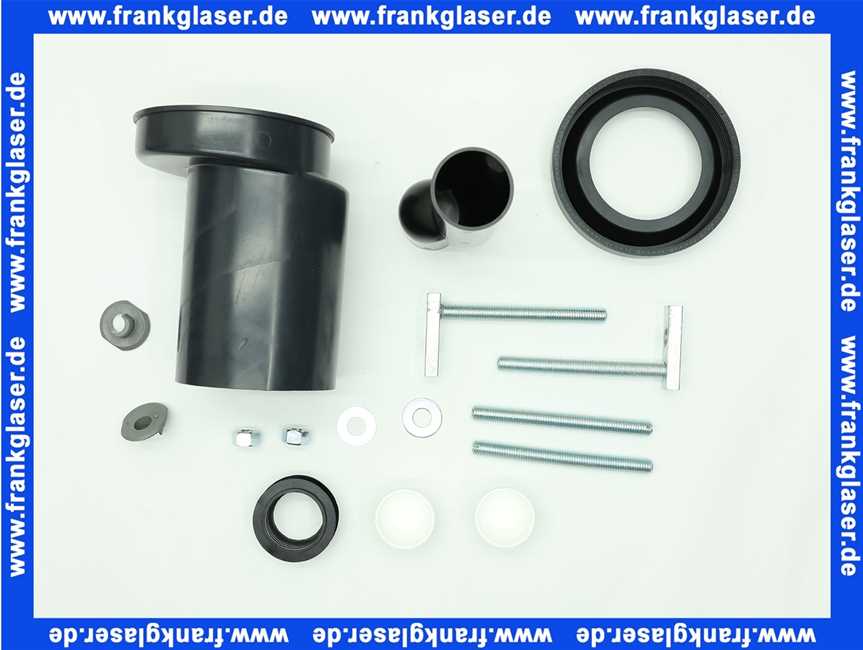 SANBAG100 Geberit Anschlussgarnitur für Wand-WC 110mm etagiert um 25mm