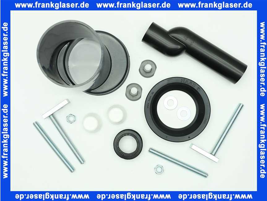 SANBAG100 Geberit Anschlussgarnitur für Wand-WC 110mm etagiert um 25mm