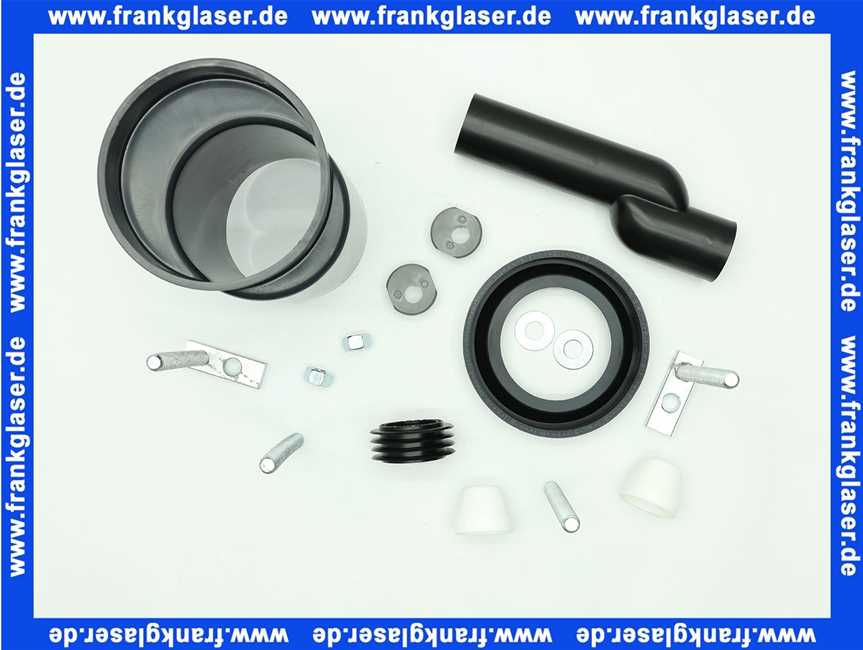 SANBAG100 Geberit Anschlussgarnitur für Wand-WC 110mm etagiert um 25mm