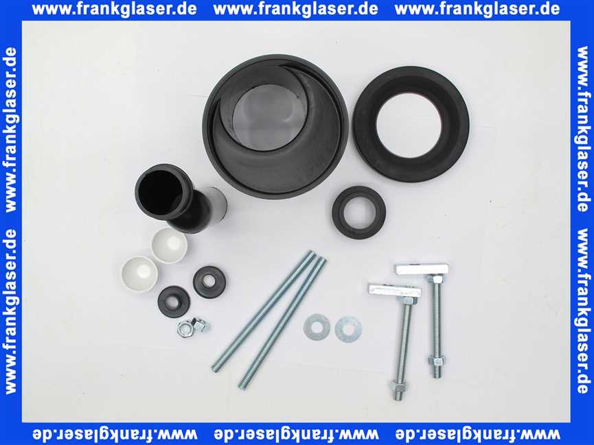 SANBAG80 Anschlussgarnitur für Wand-WC 90mm etagiert um 25mm