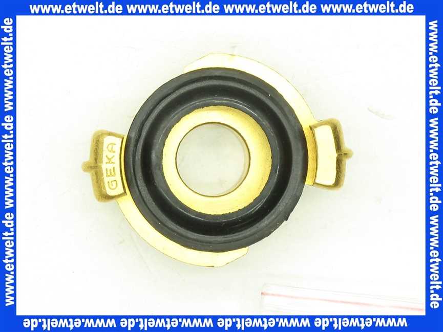 GEKA Gewindestück G3/4 Zoll Aussengewinde Messing schwarze NBR Formdichtung Schnellkupplung Klauenkupplung Schlauchkupplung