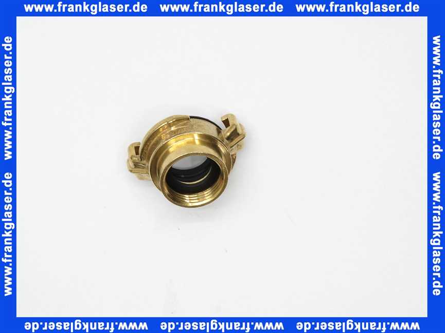 GEKA Gewindestück G3/4 Zoll Innengewinde mit Flachdichtung NBR, Messing schwarze NBR Formdichtung Schnellkupplung Klauenkupplung Schlauchkupplung