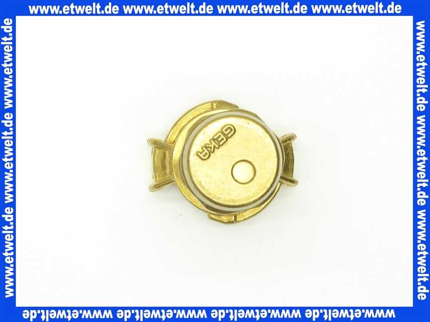 GEKA plus Gartenspritzdüse 3/4 Zoll mit Geka plus Schnellkupplungsanschluss Messing schwarze NBR Formdichtung Schnellkupplung Klauenkupplung Schlauchkupplung