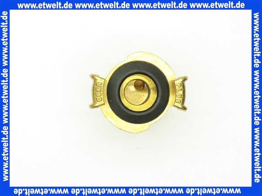 GEKA plus Gartenspritzdüse 3/4 Zoll mit Geka plus Schnellkupplungsanschluss Messing schwarze NBR Formdichtung Schnellkupplung Klauenkupplung Schlauchkupplung