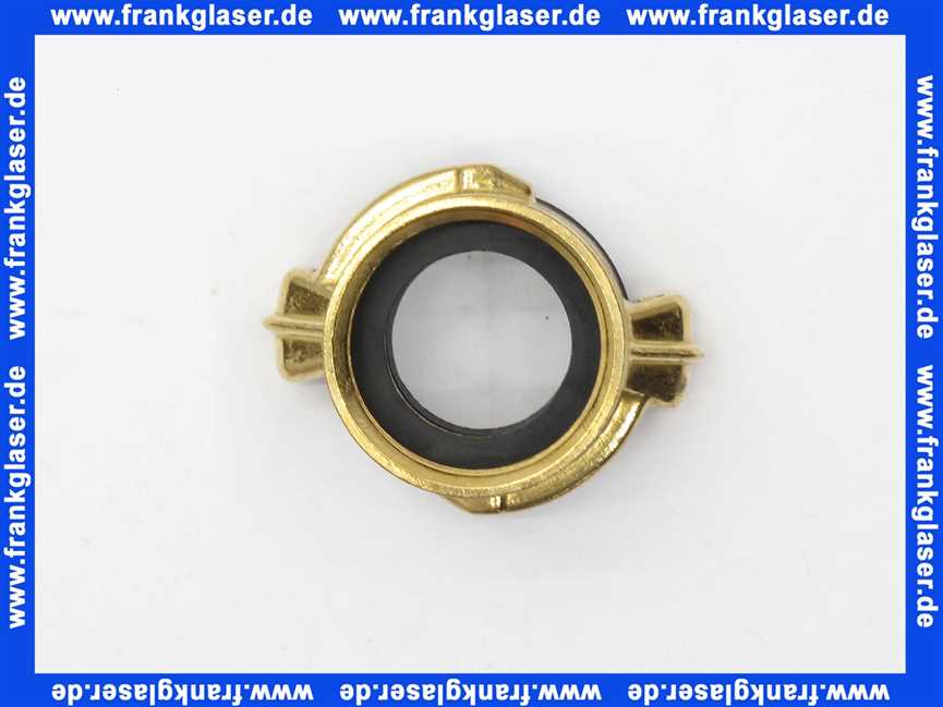 GEKA Gewindestück G1 Zoll Innengewinde mit Flachdichtung NBR, Messing schwarze NBR Formdichtung Schnellkupplung Klauenkupplung Schlauchkupplung