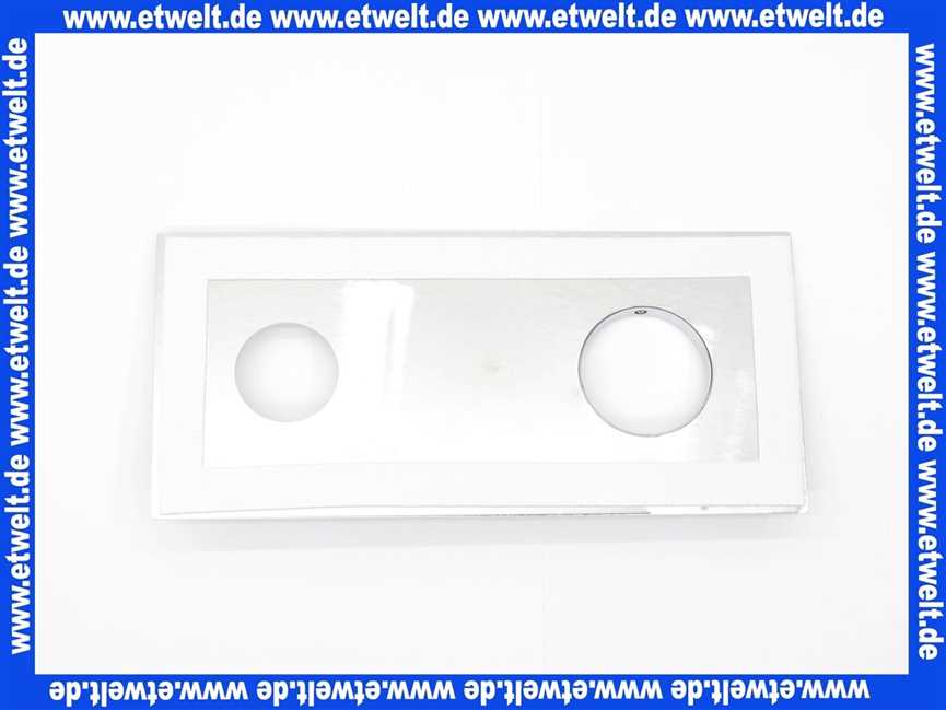 SP00190031 Gessi Maske für Wand Armatur Rosette in Chrom für Rettangob 20086