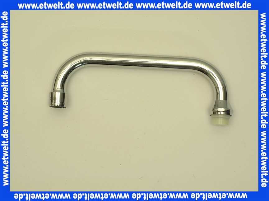 13028 Grohe Atlanta Rohrauslauf Auslauf in U-Form mit einer Ausladung von 200mm 3/4 verchromt