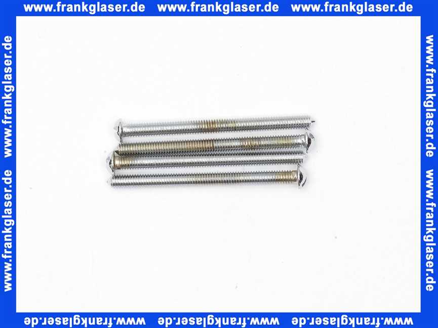 0003800M Grohe Halbrundschrauben, in Chrom (4 Stück)