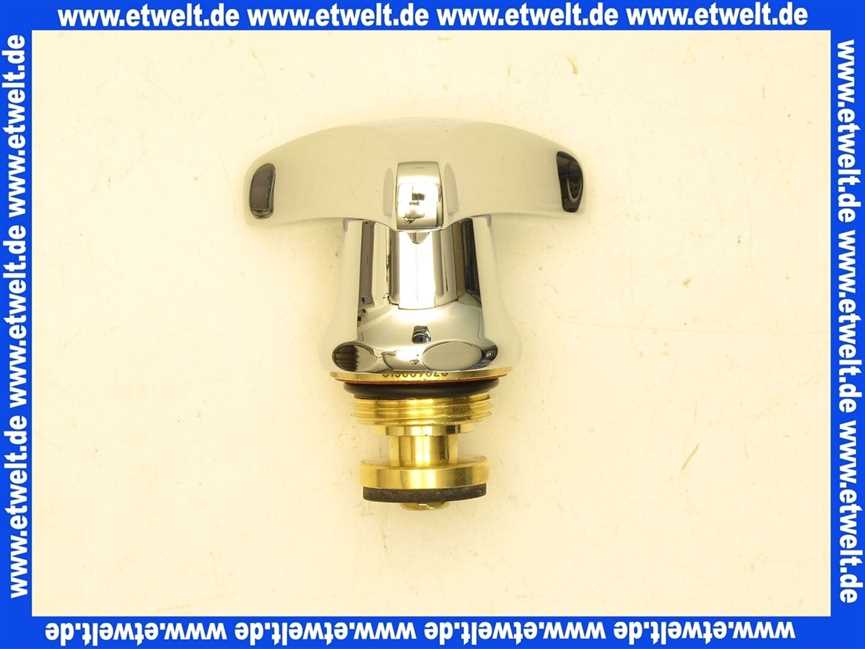 11104000 Grohe Oberteil 11104 mit Trecorn Griff Markierung blau 3/4 chrom