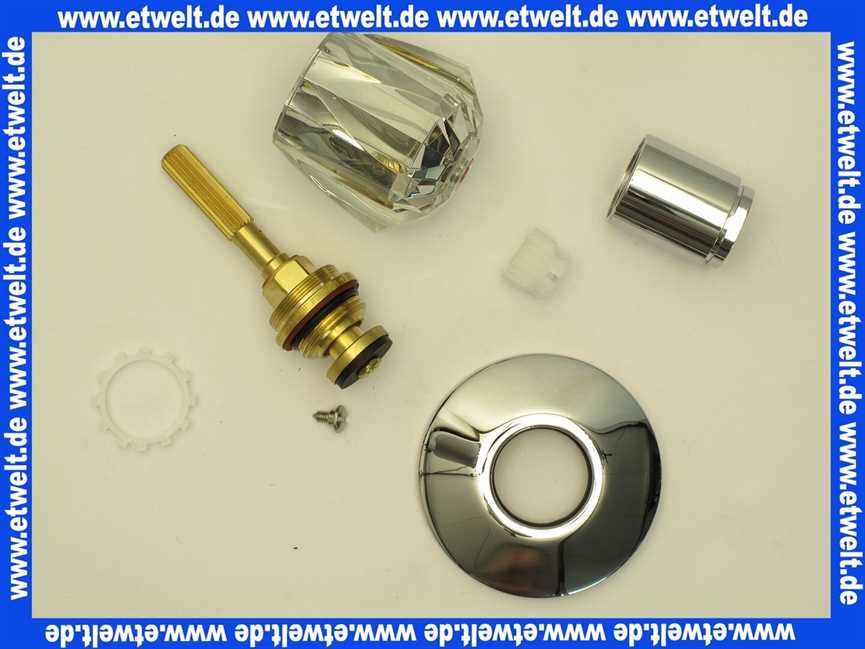 11545 Grohe Oberteil 3/4 für UP-Ventil mit Brillant-Griff warm verchromt