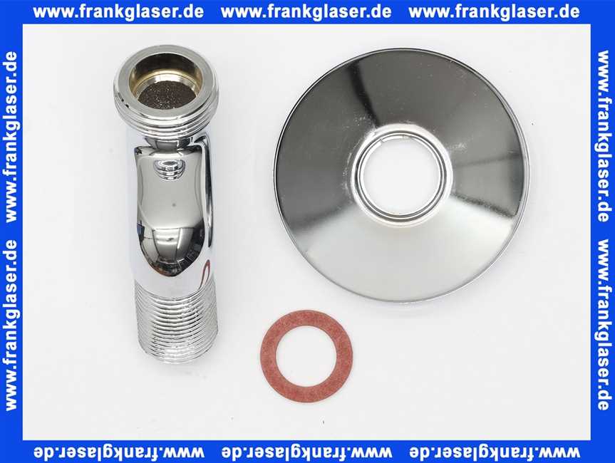 12005 Grohe S-Anschluss Grohe 1/2Zoll x 3/4 Zoll Verstellbereich 30mm mit Rosette verchromt
