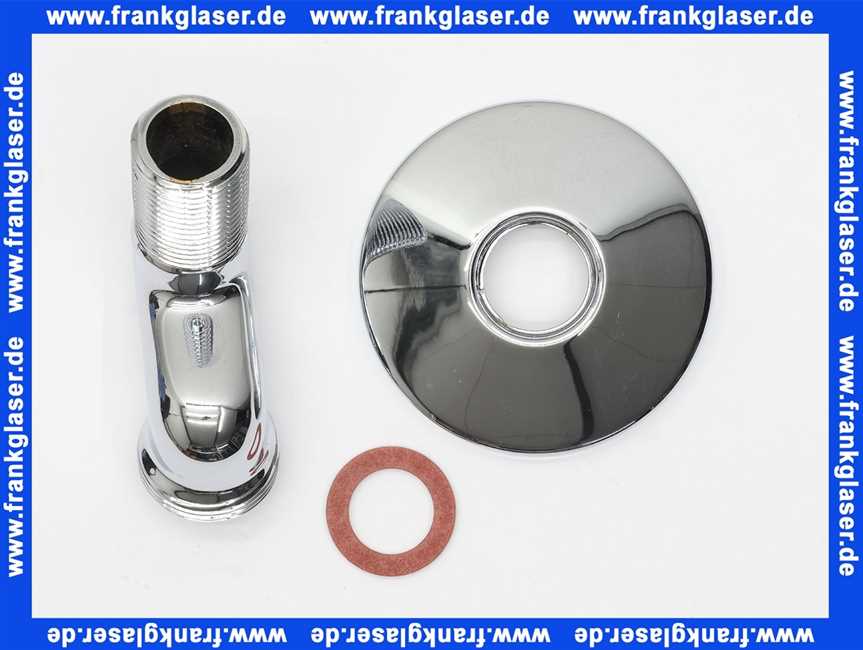 12005 Grohe S-Anschluss Grohe 1/2Zoll x 3/4 Zoll Verstellbereich 30mm mit Rosette verchromt