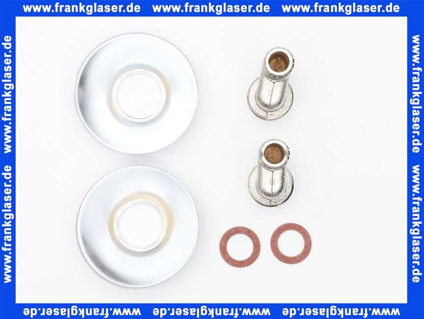 1205000M Grohe S-Anschluss 12050 Schraubrosette 3/8'' x 3/4'' 2 Stück chrom