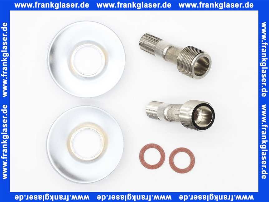 1205000M Grohe S-Anschluss 12050 Schraubrosette 3/8'' x 3/4'' 2 Stück chrom