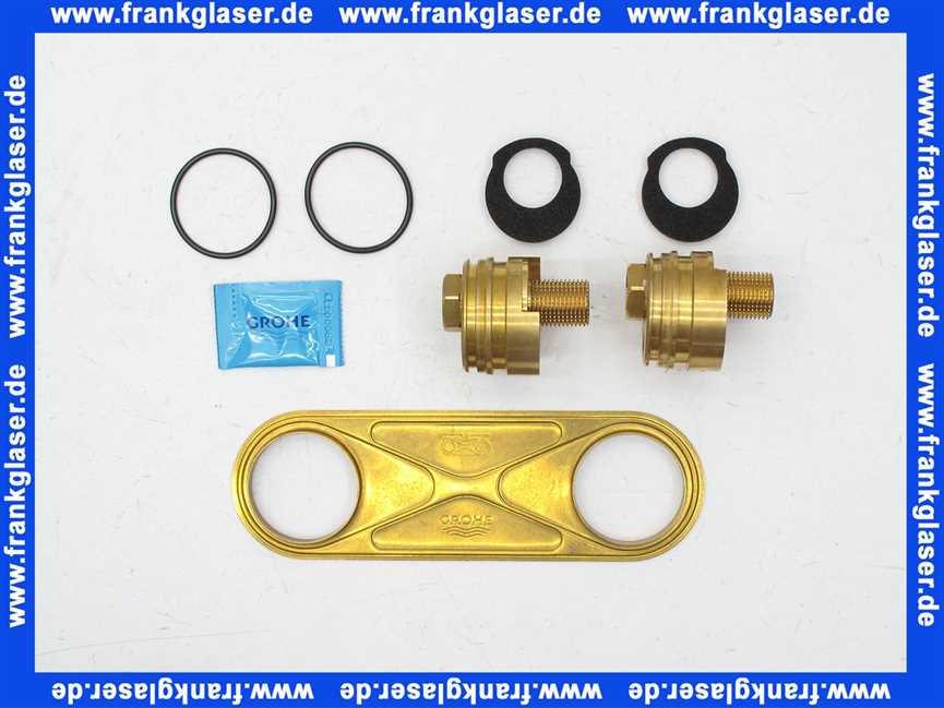 12081000 Grohe Anschluss Taron/Ectos 12081 gerade 1/2 x26 2 Stück chrom