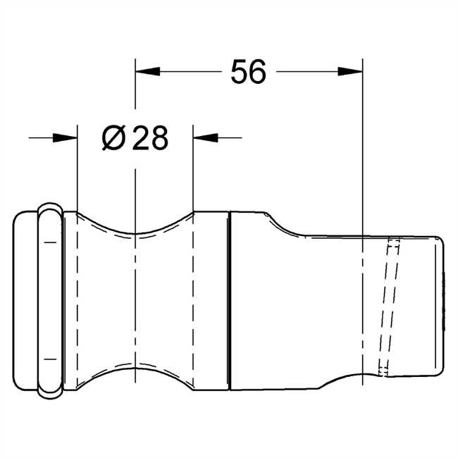 12435 Grohe Brausegleiter Relexa Plus f.BrausestangRelexa verchromt