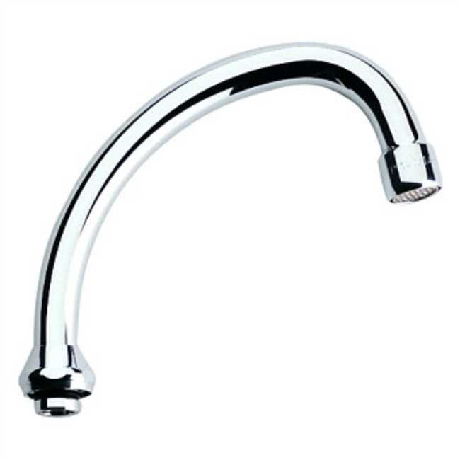 13071000 Grohe Rohrauslauf 13071 Ausladung 140mm schwenkbar o. Anschlag chrom